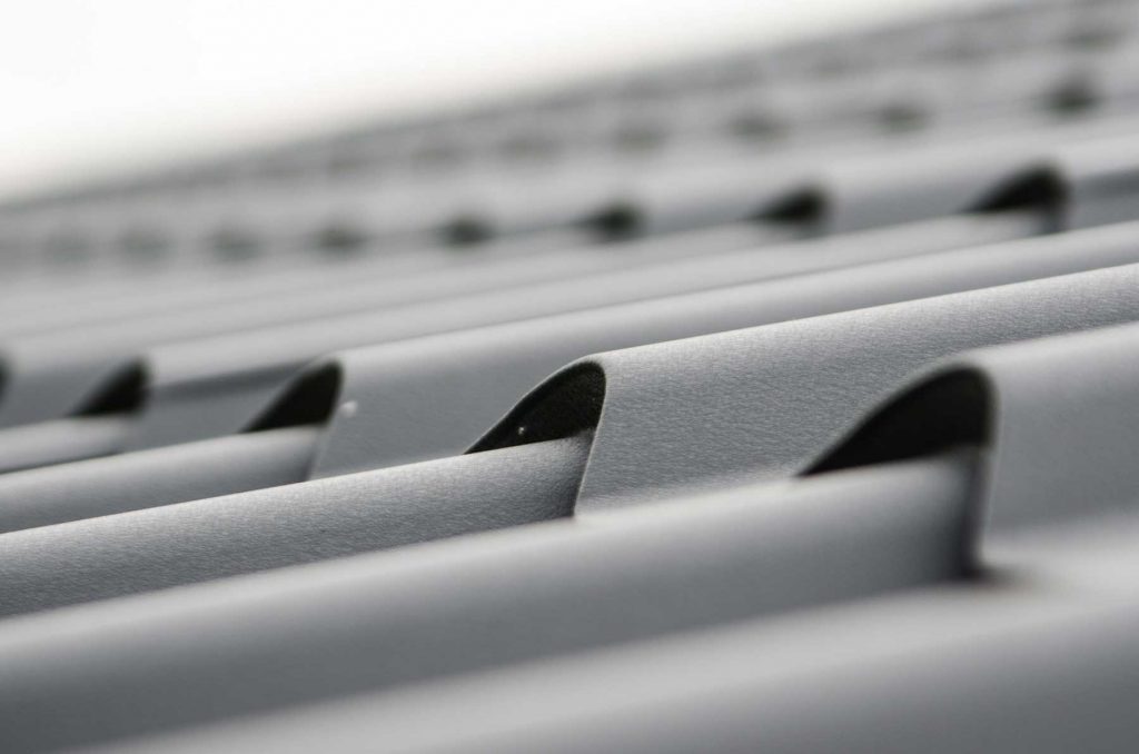 Closeup of a metal roof - find metal roof installers near me.